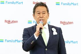 FamilyMart and Rakuten Partnership Promotion Press Conference
